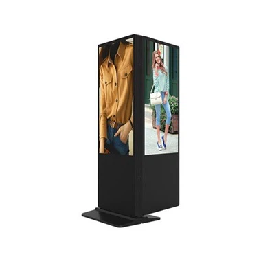 55 pulzier touch screen b'żewġ naħat LCD Display Kiosk